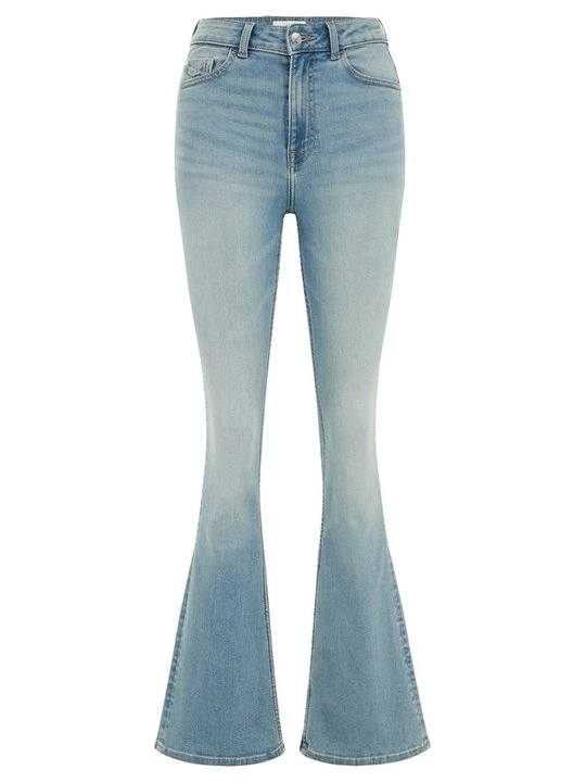 Zdjęcie produktu Jeansy Bootcut WE Fashion niebieski melanż