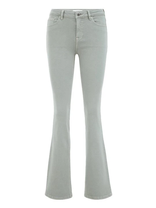 Zdjęcie produktu Jeansy Bootcut WE Fashion metaliczna zieleń