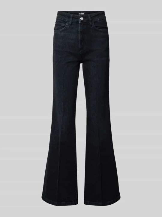 Zdjęcie produktu Jeansy Bootcut z ciemnym efektem sprania model 'ROSALYA' Boss Jeansowy niebieski