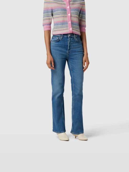 Zdjęcie produktu Jeansy Bootcut z kontrastowymi szwami RE/DONE Jeansowy niebieski