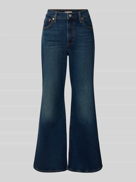 Zdjęcie produktu Jeansy Bootcut z mieszanka bawełny model 'RIBCAGE FLARE' Levi's Ciemnoniebieski