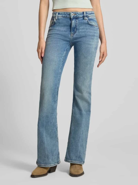 Zdjęcie produktu Jeansy bootcut z mieszanka bawełny w 5 kieszeni Hugo Jeansowy niebieski