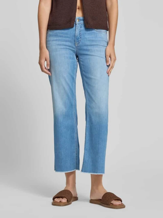 Zdjęcie produktu Jeansy bootcut z mieszanki bawełny model 'FRANCESCA' CAMBIO Jeansowy niebieski