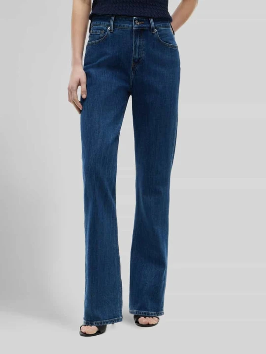 Zdjęcie produktu Jeansy bootcut z mieszanki bawełny Tommy Hilfiger Ciemnoniebieski