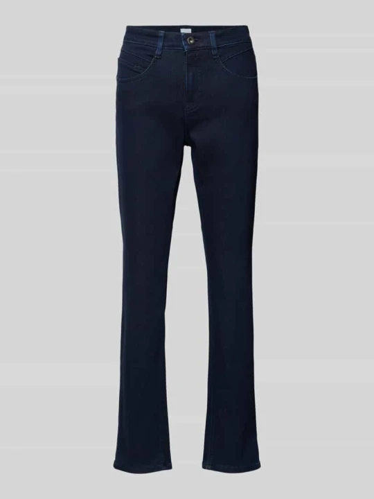 Zdjęcie produktu Jeansy Bootcut z naszywką z logo model 'MARY' BRAX Ciemnoniebieski