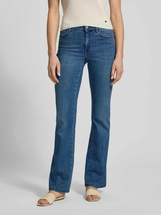 Zdjęcie produktu Jeansy bootcut z wpuszczanymi kieszeniami Marella Ciemnoniebieski
