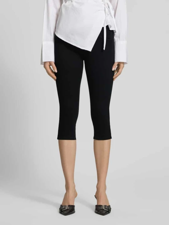 Zdjęcie produktu Jeansy capri o kroju regular fit z mieszanki wiskozy model 'RAIN' Only Czarny