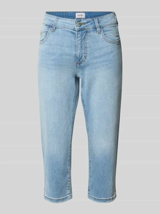Zdjęcie produktu Jeansy capri z wpuszczanymi kieszeniami Mustang Jeansowy niebieski