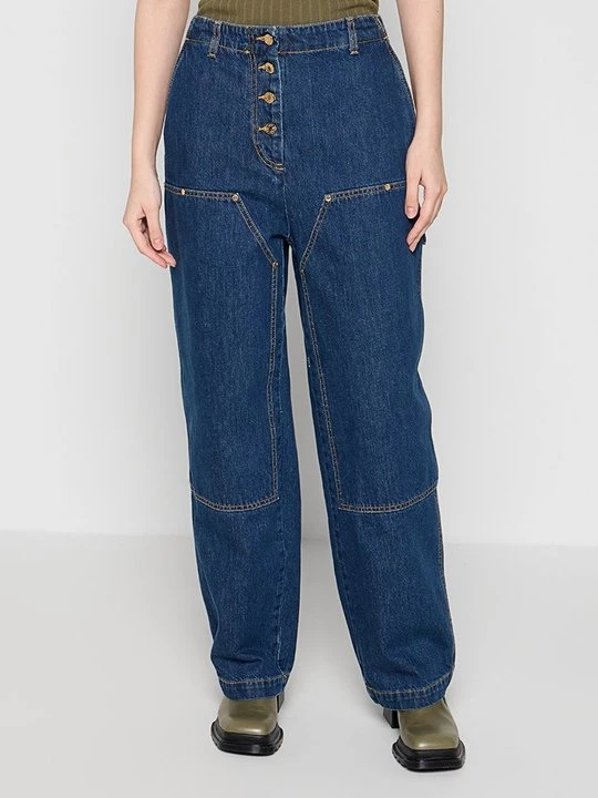 Zdjęcie produktu Jeansy carpenter Sandro jasnoniebieski denim