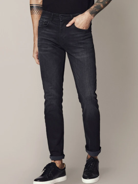 Zdjęcie produktu Jeansy Ciemnoszare Keston Lancerto Szary