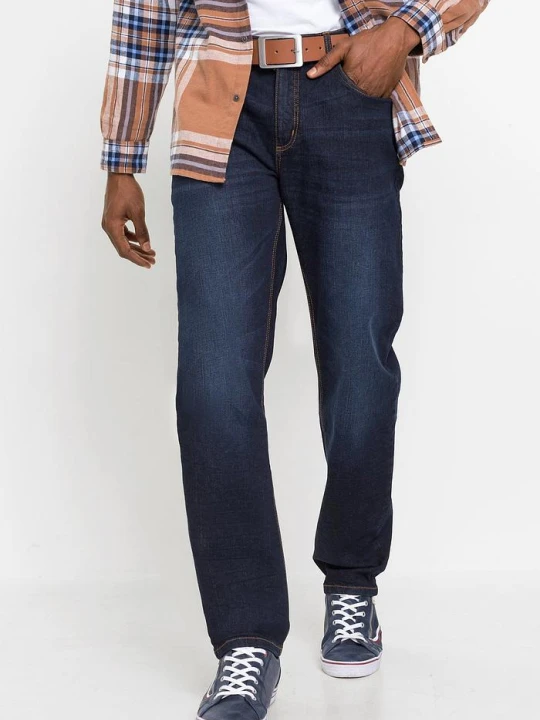 Zdjęcie produktu Jeansy classic fit, straight BonPrix niebieski