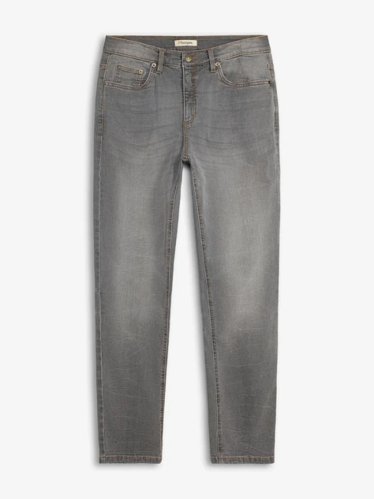 Zdjęcie produktu Jeansy classic fit, straight BonPrix szary