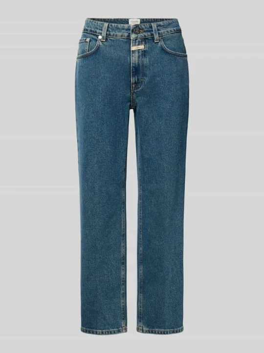 Zdjęcie produktu Jeansy cropped z detalem z logo Model 'MILO' Closed Niebieski
