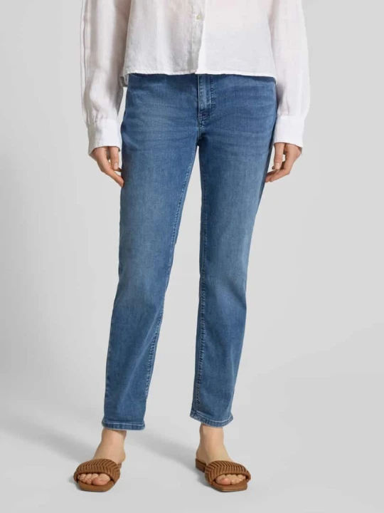 Zdjęcie produktu Jeansy cropped z kieszeniami wpuszczanymi model 'Dream' MAC Niebieski