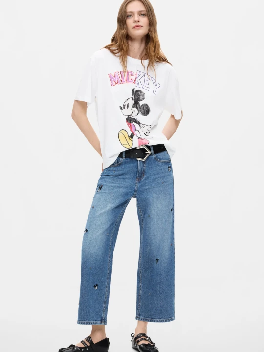 Zdjęcie produktu Jeansy culotte Disney™ Desigual niebieski