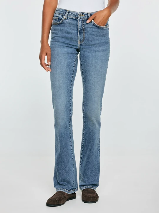 Zdjęcie produktu jeansy damskie bootcut niebieskie anela 488 Big Star