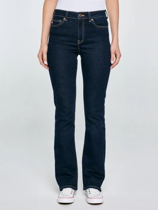 Zdjęcie produktu jeansy damskie granatowe adela bootcut 505 Big Star