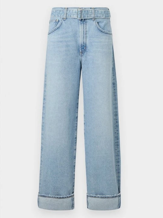 Zdjęcie produktu Jeansy damskie mom fit Agolde jasnoniebieski denim