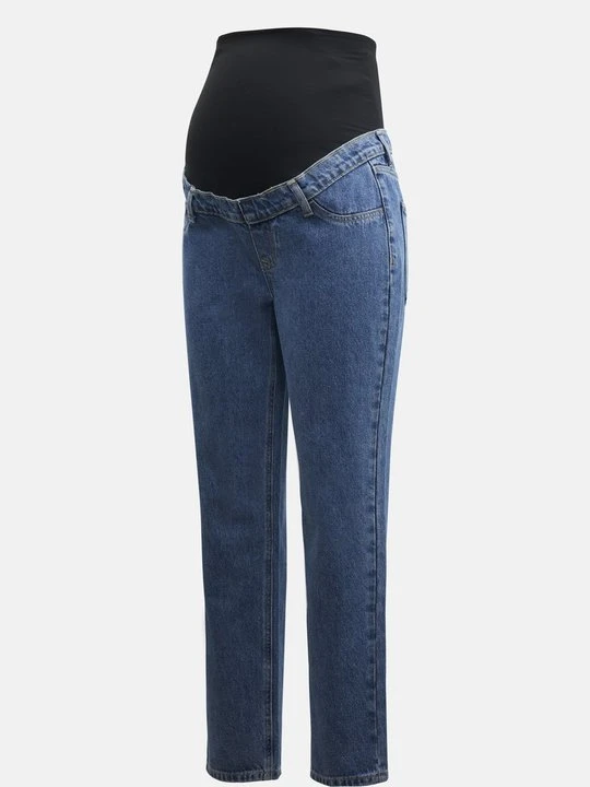 Zdjęcie produktu Jeansy damskie mom fit Anna Field MAMA By Zalando niebieski denim