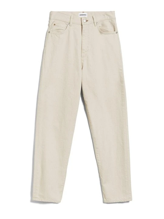 Zdjęcie produktu Jeansy damskie mom fit ARMEDANGELS mleczny