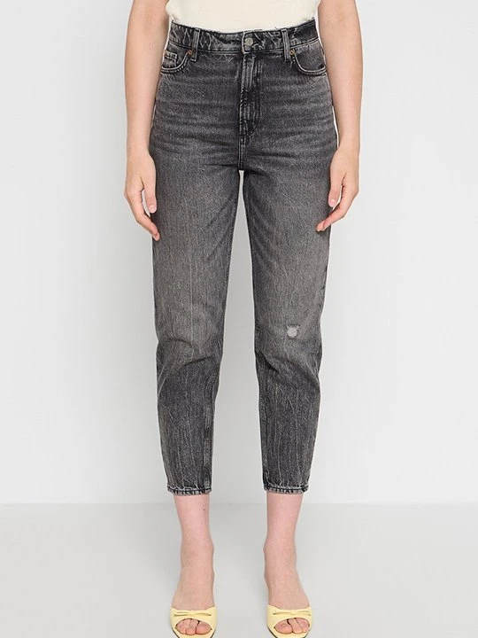 Zdjęcie produktu Jeansy damskie mom fit Boss antracytowy