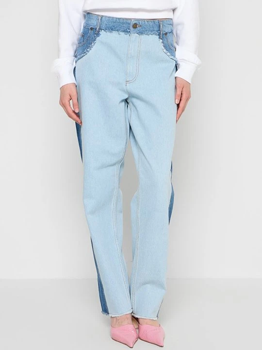 Zdjęcie produktu Jeansy damskie mom fit Chiara Ferragni liliowy
