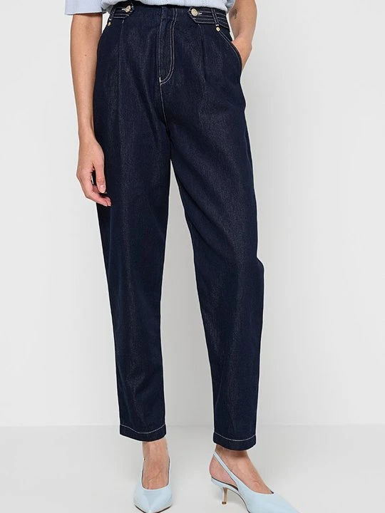 Zdjęcie produktu Jeansy damskie mom fit Emporio Armani niebieski