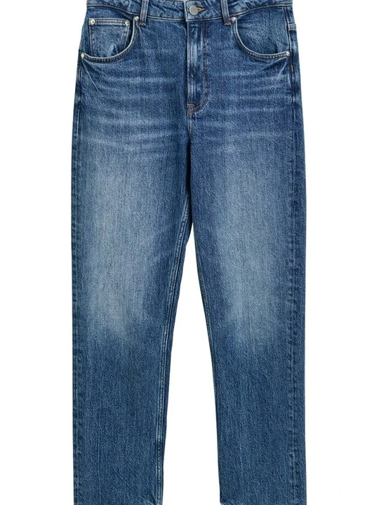 Zdjęcie produktu Jeansy damskie mom fit Gant ciemnoniebieski