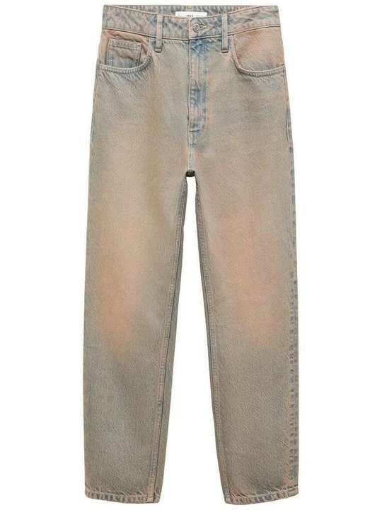Zdjęcie produktu Jeansy damskie mom fit Mango niebieski denim