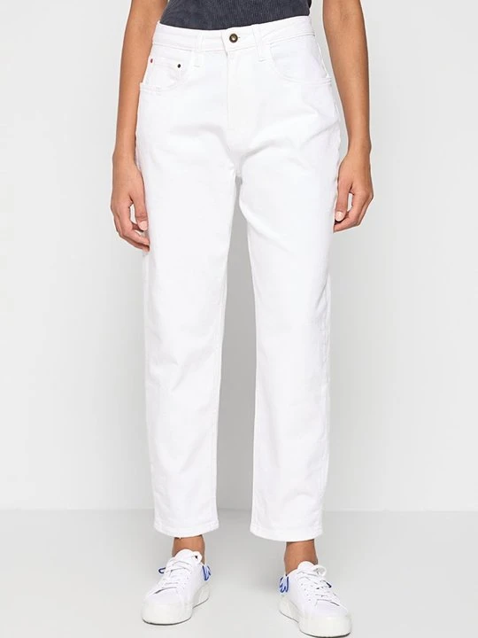 Zdjęcie produktu Jeansy damskie mom fit Mexx mleczny