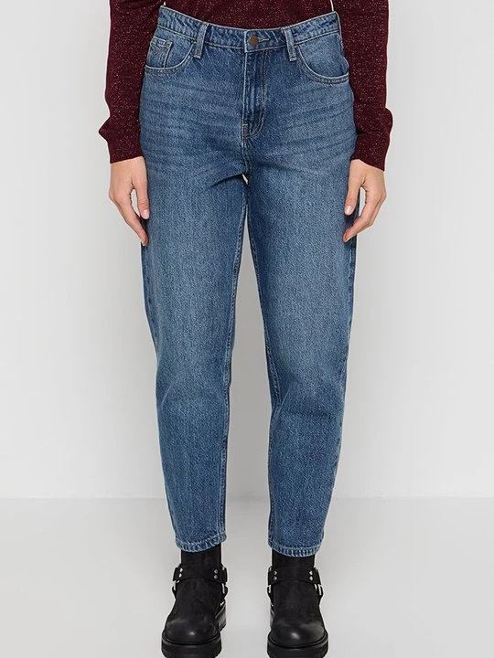 Zdjęcie produktu Jeansy damskie mom fit Mexx niebieski