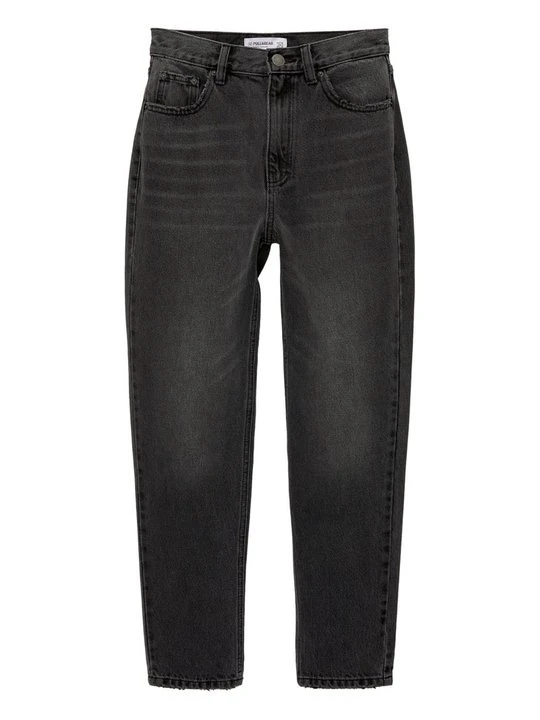 Zdjęcie produktu Jeansy damskie mom fit PULL&BEAR ciemnoszary