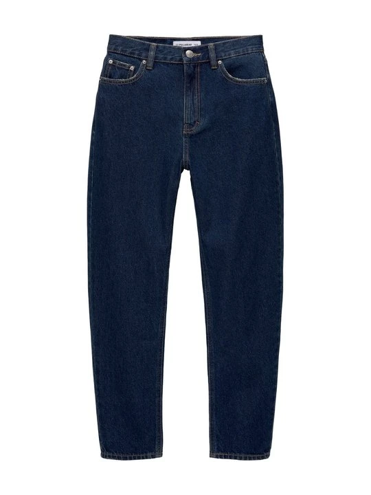 Zdjęcie produktu Jeansy damskie mom fit PULL&BEAR niebieski melanż