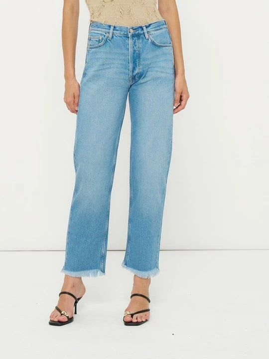 Zdjęcie produktu Jeansy damskie mom fit Samsøe Samsøe niebieski