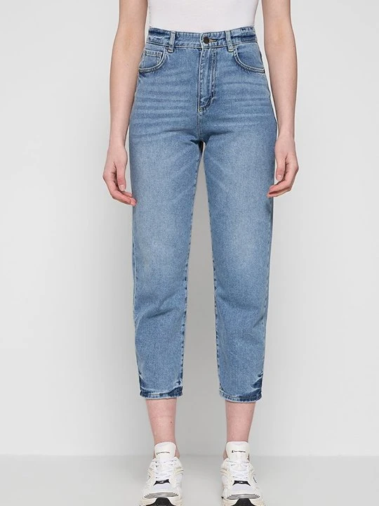 Zdjęcie produktu Jeansy damskie mom fit Sisley niebieski
