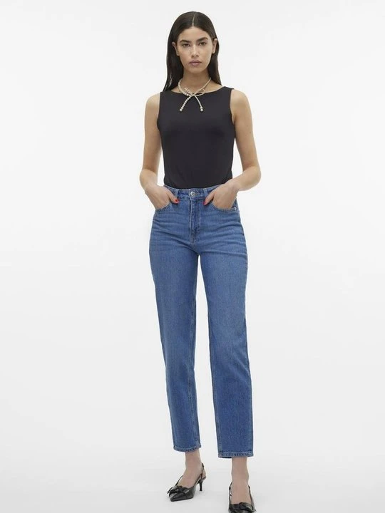 Zdjęcie produktu Jeansy damskie mom fit Vero Moda niebieski denim