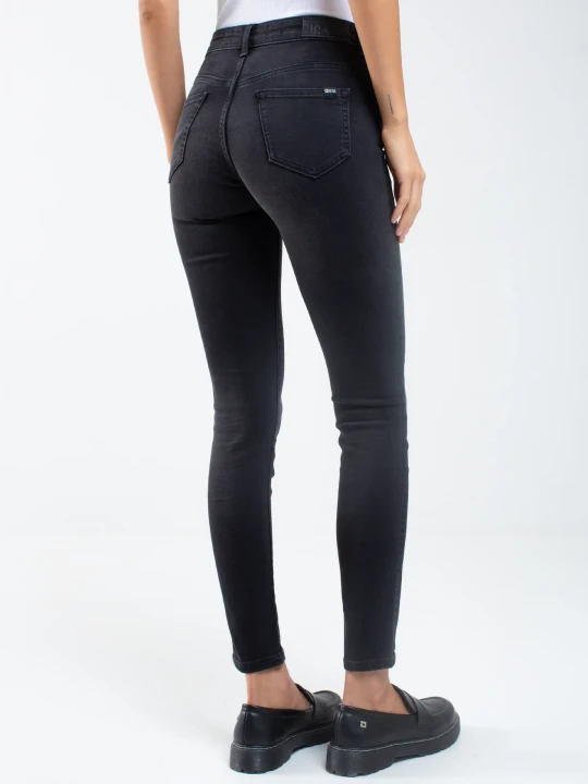 Zdjęcie produktu jeansy damskie skinny z przetarciami czarne adela 961 Big Star