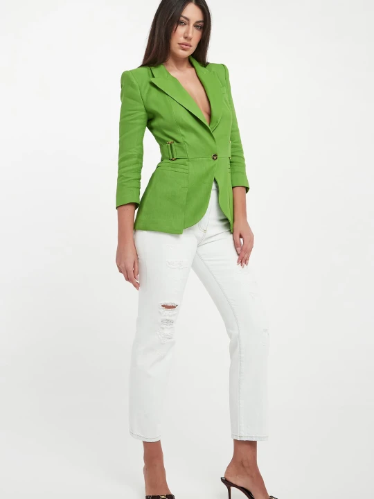 Zdjęcie produktu Jeansy damskie strzępione ELISABETTA FRANCHI
