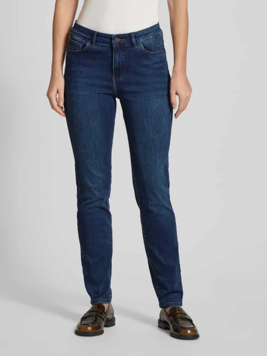 Zdjęcie produktu Jeansy delikatnie dekatyzowane o kroju Skinny Fit Christian Berg Jeansowy niebieski