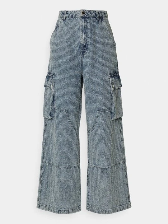 Zdjęcie produktu Jeansy Dzwony 2nd Day niebieski denim
