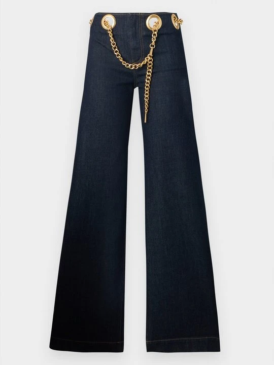 Zdjęcie produktu Jeansy Dzwony Alice + Olivia czarny