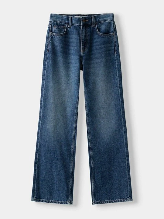 Zdjęcie produktu Jeansy Dzwony Bershka granatowy