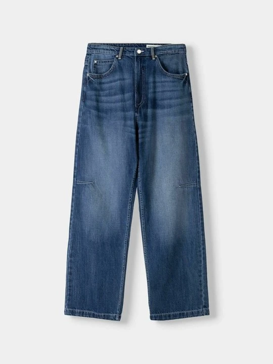 Zdjęcie produktu Jeansy Dzwony Bershka granatowy