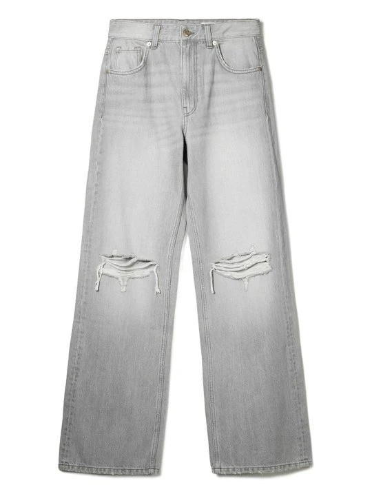 Zdjęcie produktu Jeansy Dzwony Bershka szary