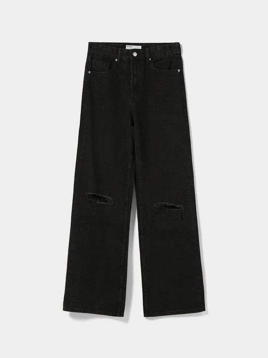 Zdjęcie produktu Jeansy Dzwony Bershka czarny