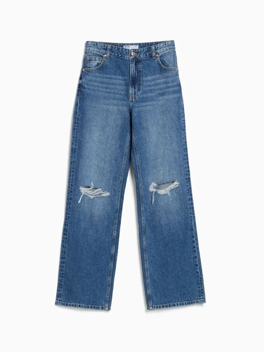 Zdjęcie produktu Jeansy Dzwony Bershka granatowy