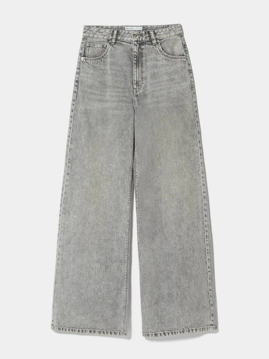 Zdjęcie produktu Jeansy Dzwony Bershka szary