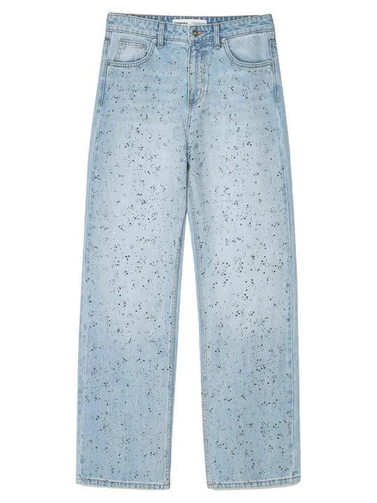Zdjęcie produktu Jeansy Dzwony Bershka jasnoniebieski denim