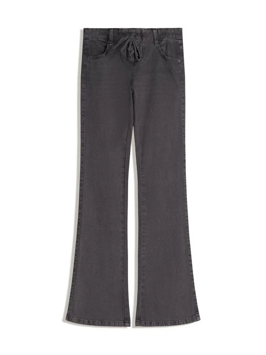 Zdjęcie produktu Jeansy Dzwony Bershka ciemnoszary melanż