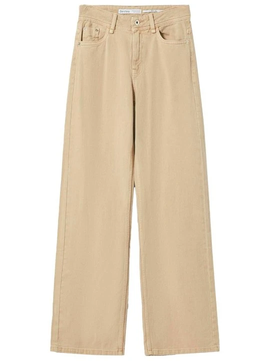 Zdjęcie produktu Jeansy Dzwony Bershka wielbłądzi